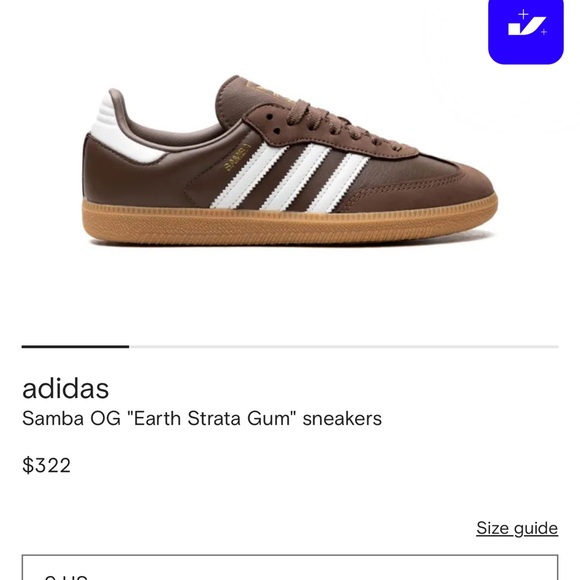 Adidas Earth Brown and White Samba Sneakers Women’s size 9 - Picture 10 of 13